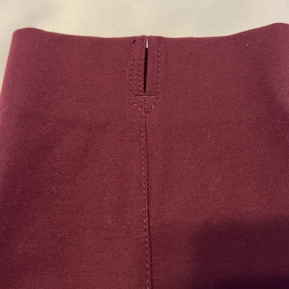 WHBM Ankle Pant - Red Wine - Picture 3 of 6
